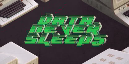 Dither Byte Font Poster 4