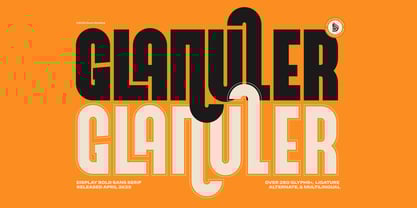 Glanuler Font Poster 1