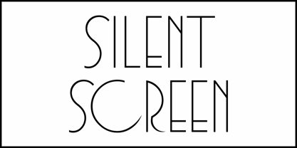 Silent Screen JNL Font Poster 2