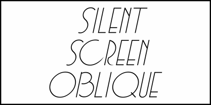 Silent Screen JNL Font Poster 4
