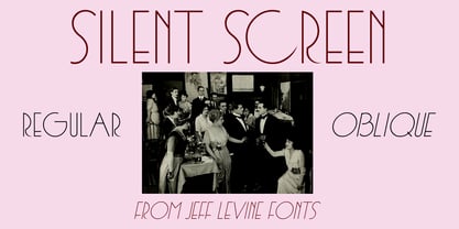 Silent Screen JNL Font Poster 1