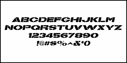 Business Stencil JNL Font Poster 5