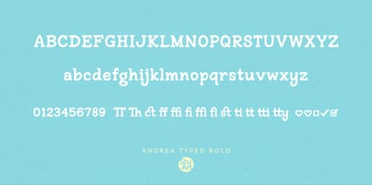 Andrea Typed Font Poster 4
