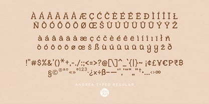 Andrea Typed Font Poster 3