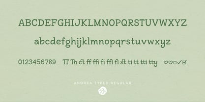Andrea Typed Font Poster 2