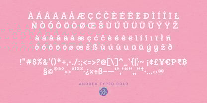 Andrea Typed Font Poster 5