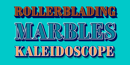 Brim Narrow Font Poster 2