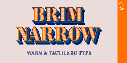Brim Narrow Font Poster 1