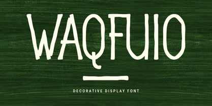 MC Waqfuio Font Poster 1