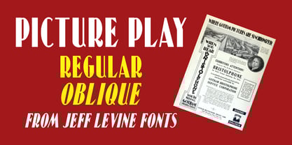 Picture Play JNL Font Poster 1