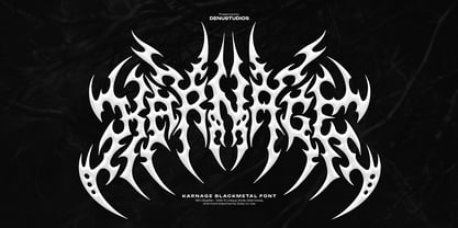 Karnage Font Poster 1