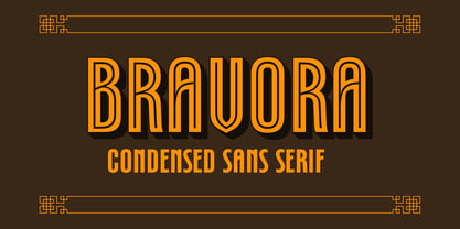 Bravora Font Poster 1