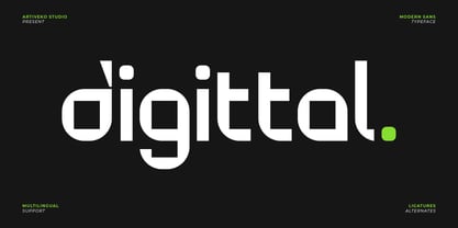 Digittal Font Poster 1