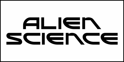 Alien Science JNL Font Poster 2