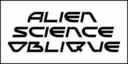 Alien Science JNL Font Poster 4