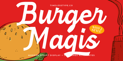 Burger Magis Font Poster 1