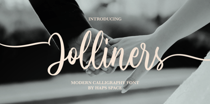 Jolliners Script Font Poster 1