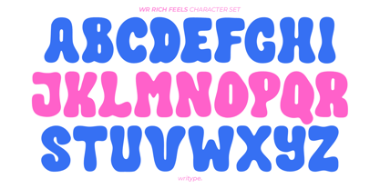 WR Rich Feels Font Poster 5