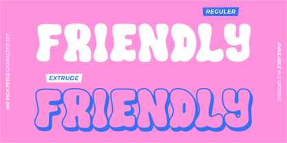 WR Rich Feels Font Poster 2