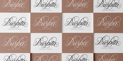 Puspita Script Font Poster 4
