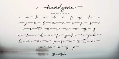 Handgone Font Poster 13