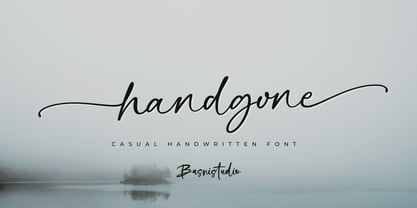 Handgone Font Poster 1