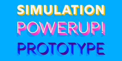 Rig Shaded Font Poster 2