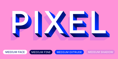 Rig Shaded Font Poster 4