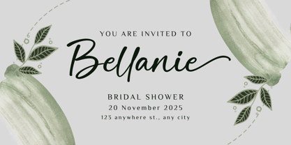 Sallamah Font Poster 2