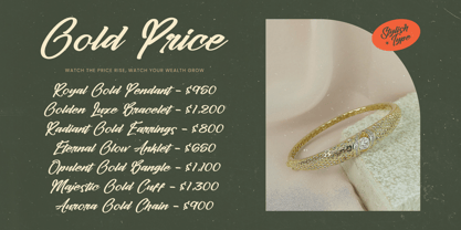 Ginthyr Font Poster 12