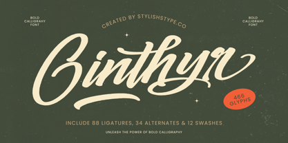 Ginthyr Font Poster 1