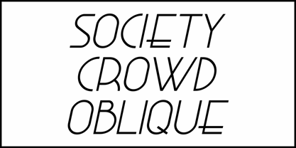 Society Crowd JNL Font Poster 4