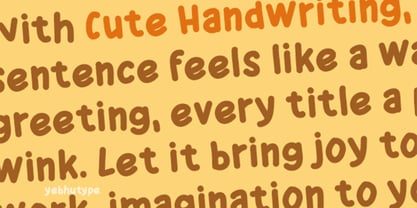 Cute Handwriting Font Poster 2