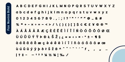 Fox Nuvira Font Poster 9