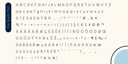 Fox Nuvira Font Poster 11