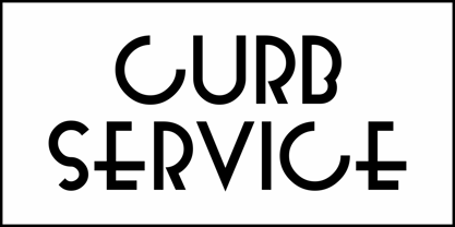 Curb Service JNL Font Poster 2