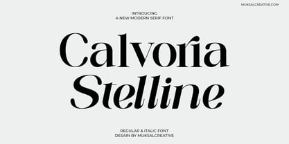 Calvoria Stelline Font Poster 1