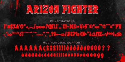 Arizon Fighter Font Poster 7
