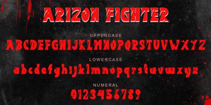 Arizon Fighter Font Poster 6