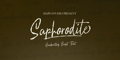 Saphorodite Font Poster 1