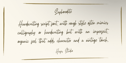 Saphorodite Font Poster 2