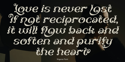 Nigona Font Poster 6