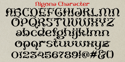Nigona Font Poster 5