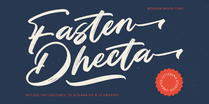 Fasten Dhecta Font Poster 1