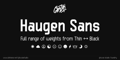 Haugen Sans Font Poster 1