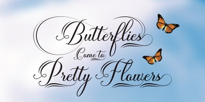 Mantirela Script Font Poster 5