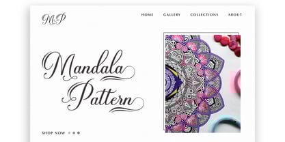 Mantirela Script Font Poster 7