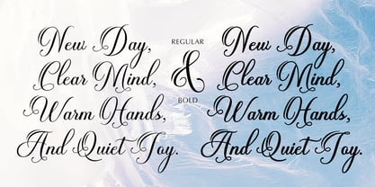 Mantirela Script Font Poster 2