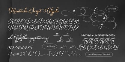 Mantirela Script Font Poster 12