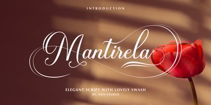 Mantirela Script Font Poster 1